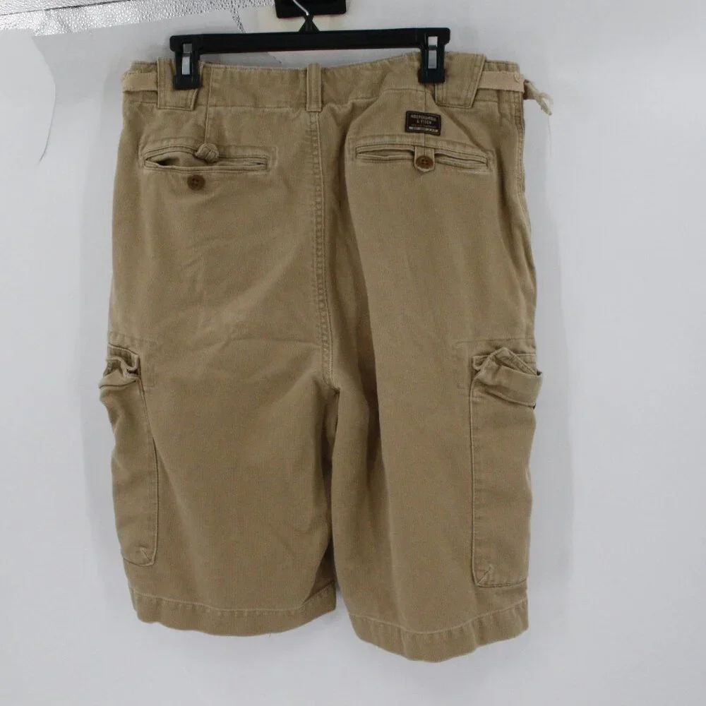 Vintage Y2K Abercrombie and Fitch Cargo Shorts Mens 32 34x11 military side cinch